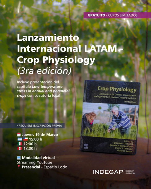 imagen El lanzamiento latinoamericano de la nueva edición de Crop Physiology tendrá lugar en el Espacio Lodo