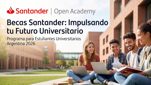 imagen El Banco Santander ofrece 100 becas de $1.000.000 para estudiantes universitarios