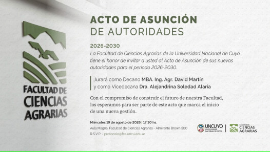 imagen La Facultad de Ciencias Agrarias renueva sus autoridades