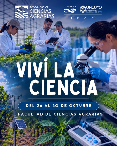 imagen “Viví la Ciencia. Una semana para explorar, experimentar y descubrir”, del 26 al 30 de octubre.