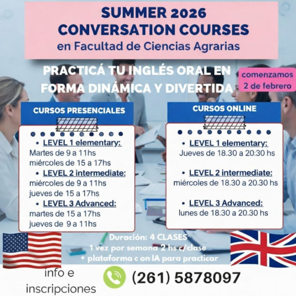 imagen Curso de Verano de Conversación en Inglés 2026