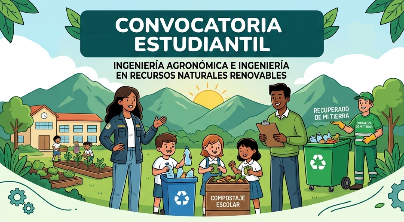 imagen Convocatoria para estudiantes de Ingeniería Agronómica e Ingeniería en Recursos Naturales Renovables