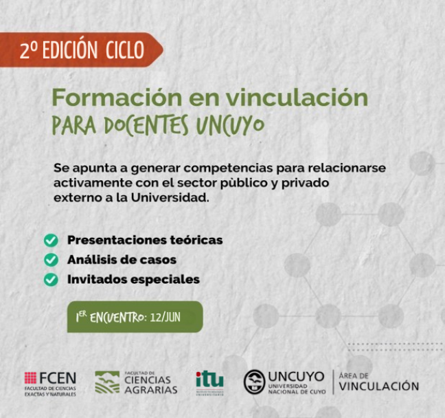 imagen Lanzamiento de la "2da Edición del Ciclo de Formación en  Vinculación para Docentes"