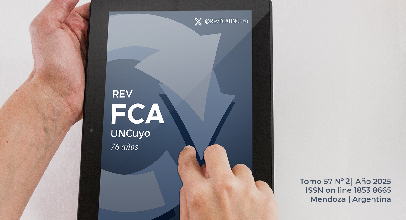 imagen La Revista científica de la Facultad de Ciencias Agrarias lanza su nuevo número: Vol. 57 Núm. 2-2025