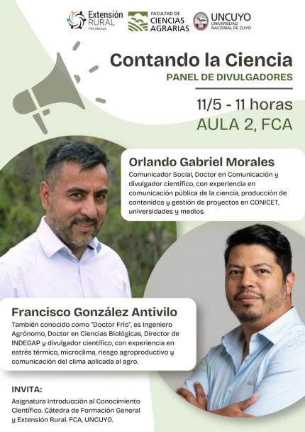imagen Panel de divulgadores 