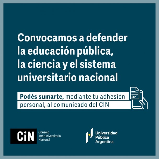 imagen Convocatoria en defensa de la educación, la ciencia y el sistema universitario argentino  