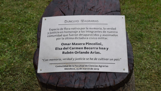 imagen La Facultad de Ciencias Agrarias inaugurará un Espacio de los Derechos Humanos por la Memoria, Verdad y Justicia