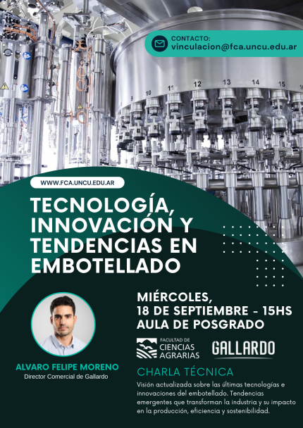 imagen Charla: Tecnología, Innovación y Tendencias en Embotellado