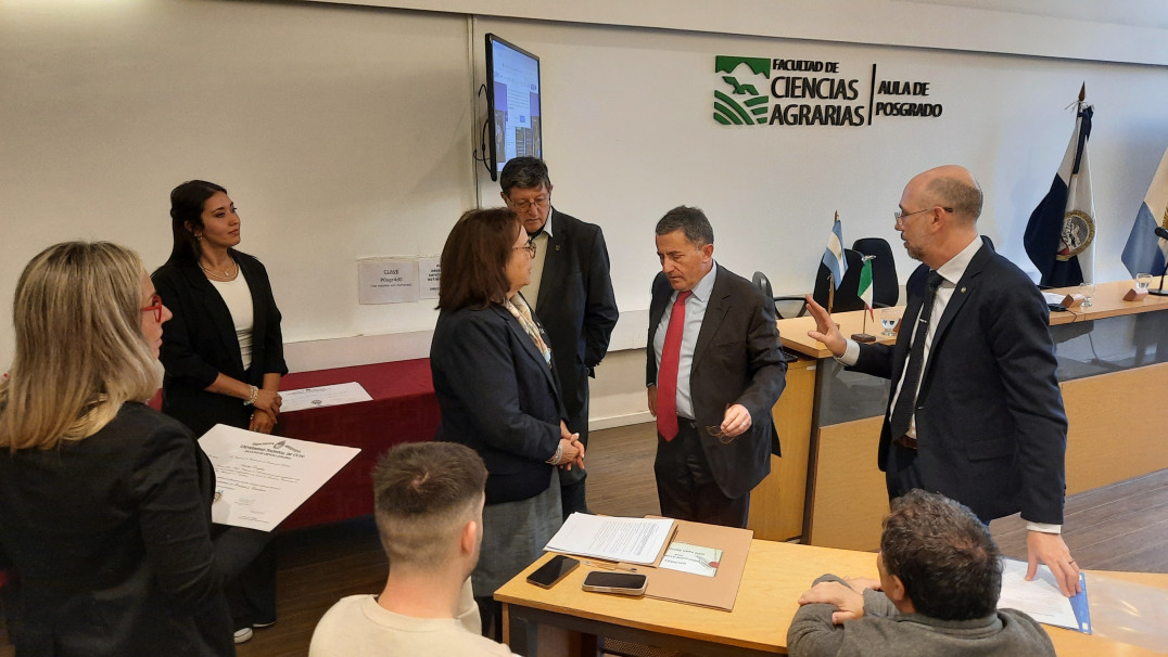 imagen Ciencias Agrarias realizó el primer acto de jura de doble titulación junto a la Universidad de Udine