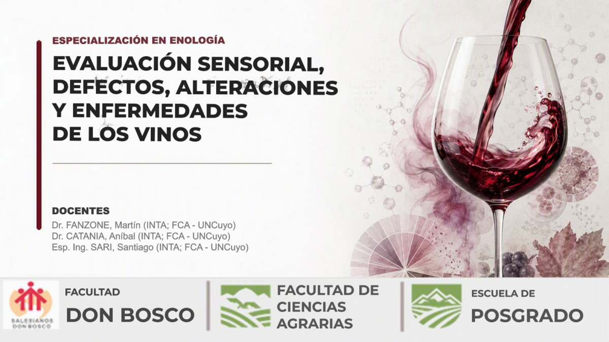 imagen Evaluación Sensorial. Defectos, Alteraciones y Enfermedades de los Vinos. Especialización en Enología