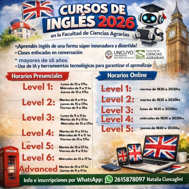 imagen Cursos Anuales de Inglés 2026