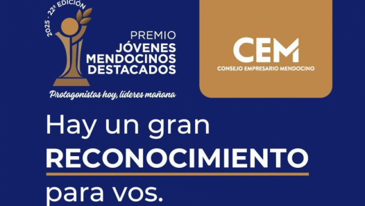 imagen El Consejo Empresario Mendocino extiende el plazo para inscribirse al Premio Jóvenes Mendocinos Destacados 2025