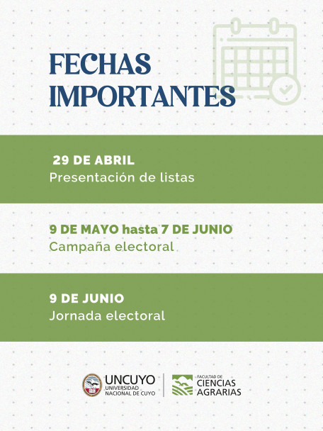 imagen Fechas importantes