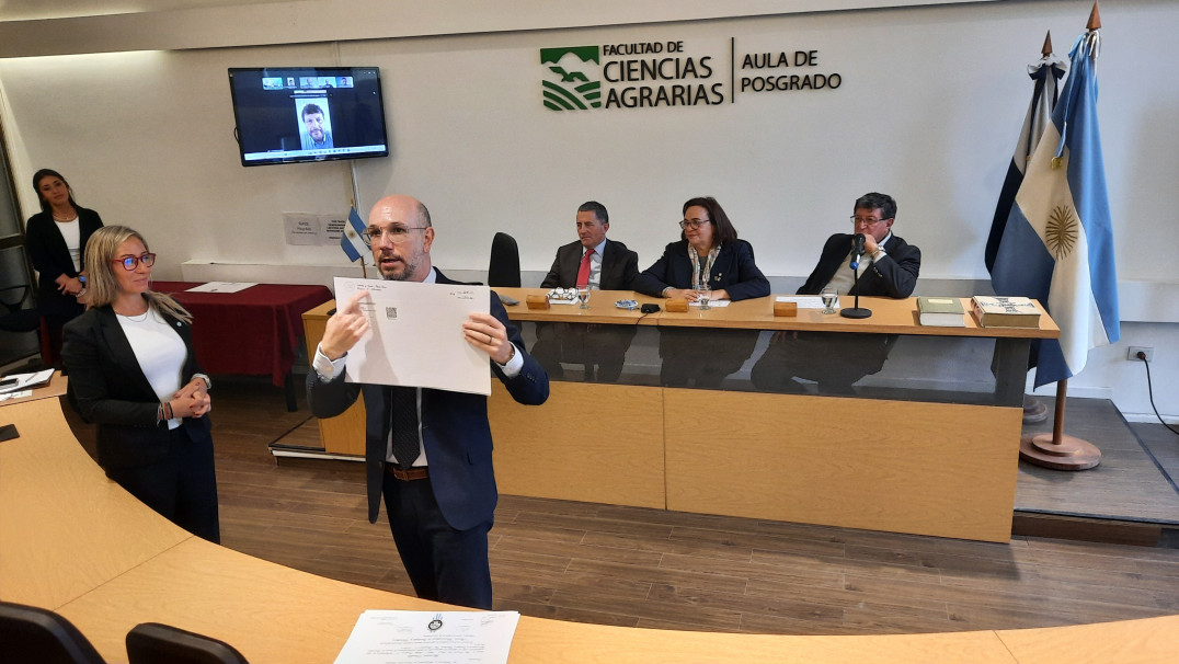 imagen Ciencias Agrarias realizó el primer acto de jura de doble titulación junto a la Universidad de Udine