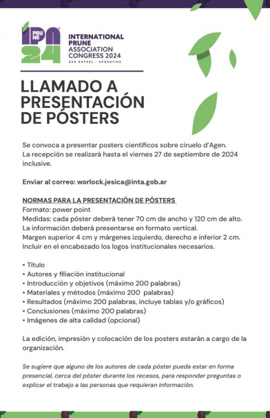 imagen Presentación de posters para el Congreso IPA 2024