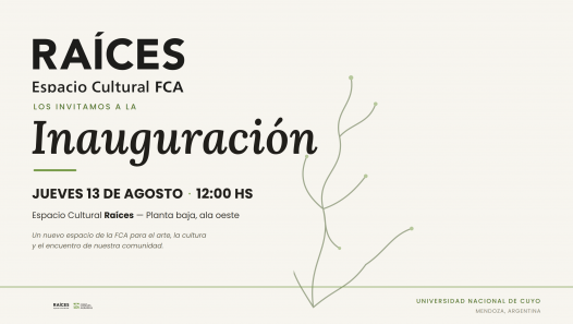 imagen Inauguración del Espacio Cultural "Raíces" en la Facultad de Ciencias Agrarias