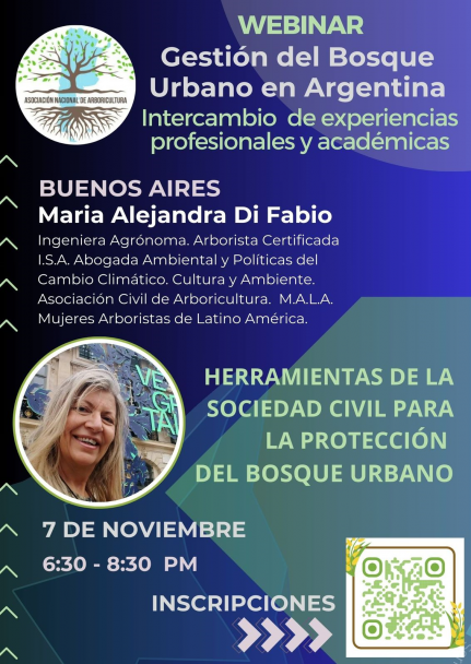 imagen Webinar: Gestión del bosque urbano en Argentina