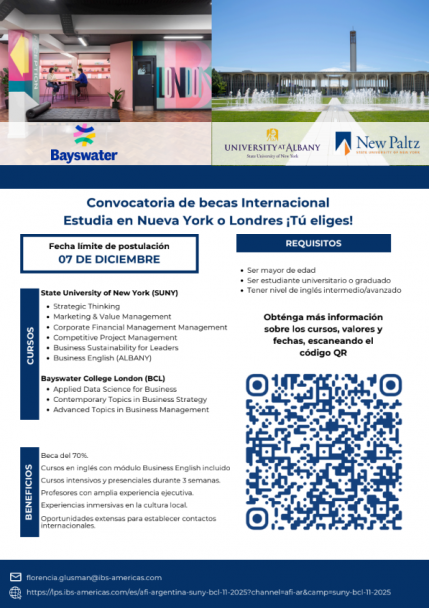 imagen Becas internacionales en Europa y Estados Unidos para estudiantes y graduados argentinos