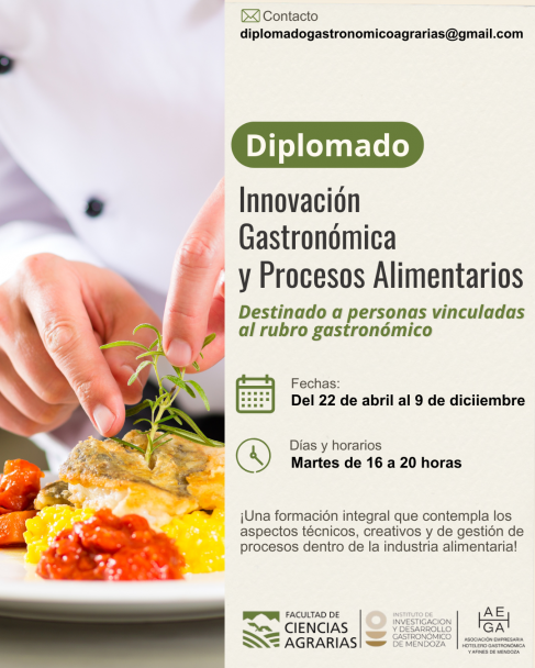 imagen Diplomado en Innovación Gastronómica y Procesos Alimentarios