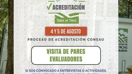 imagen Ciencias Agrarias en etapa clave: Visita de Pares Evaluadores de CONEAU para la acreditación de sus carreras de Ingeniería