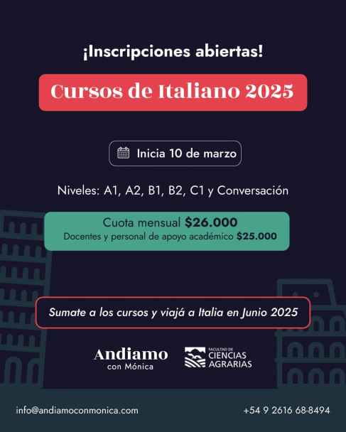 imagen Cursos de Italiano 2025  