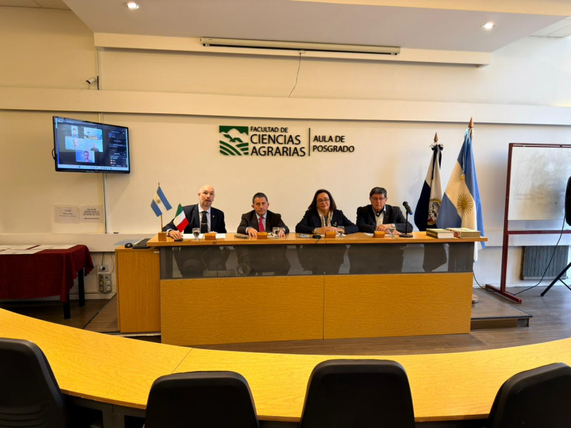 imagen Ciencias Agrarias realizó el primer acto de jura de doble titulación junto a la Universidad de Udine