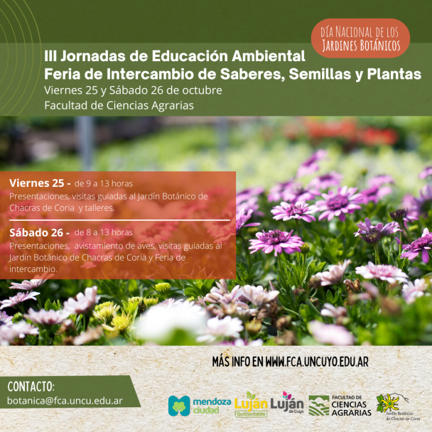 imagen III Jornadas de Educación Ambiental y Feria de Intercambio de Saberes, Semillas y Plantas