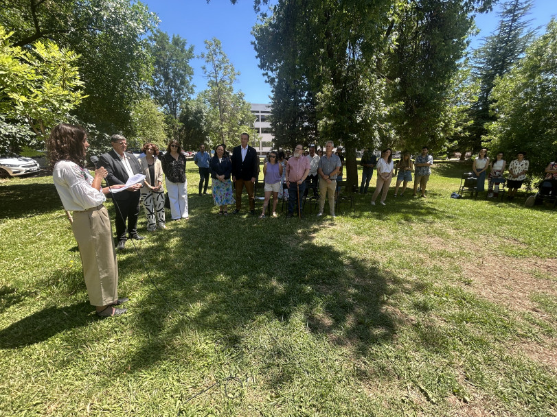 imagen Se realizó la inauguración de la Plaza-Jardín en el Espacio de Derechos Humanos por la Memoria, Verdad y Justicia de la Facultad de Ciencias Agrarias