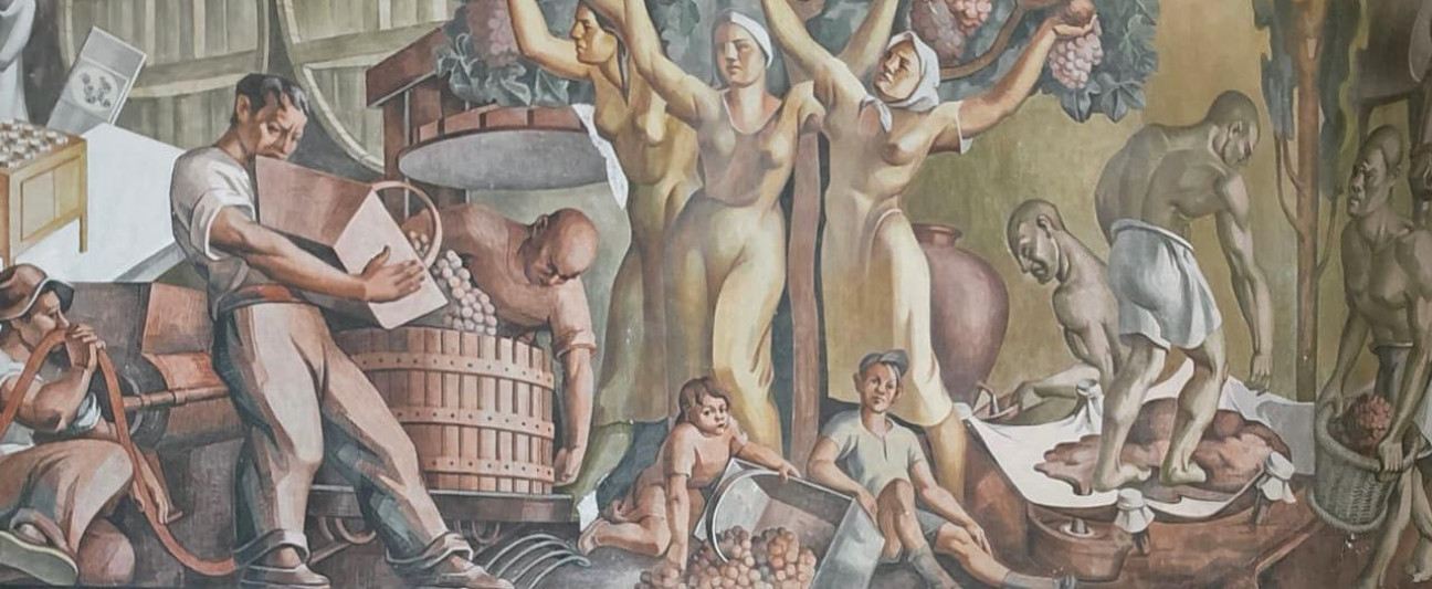 imagen "Detrás del muro": una muestra para redescubrir los murales de la UNCUYO y el patrimonio artístico de la Facultad de Ciencias Agrarias