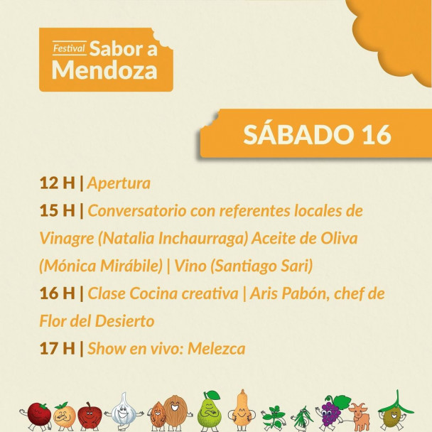 imagen La Facultad de Ciencias Agrarias participará del Festival "Sabor a Mendoza"