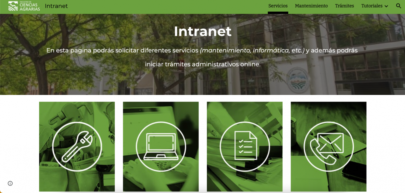 imagen Agrarias suma servicio web "Intranet para trámites y servicios"