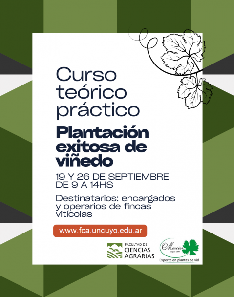 imagen Curso teórico práctico: Plantación Exitosa de Viñedos  