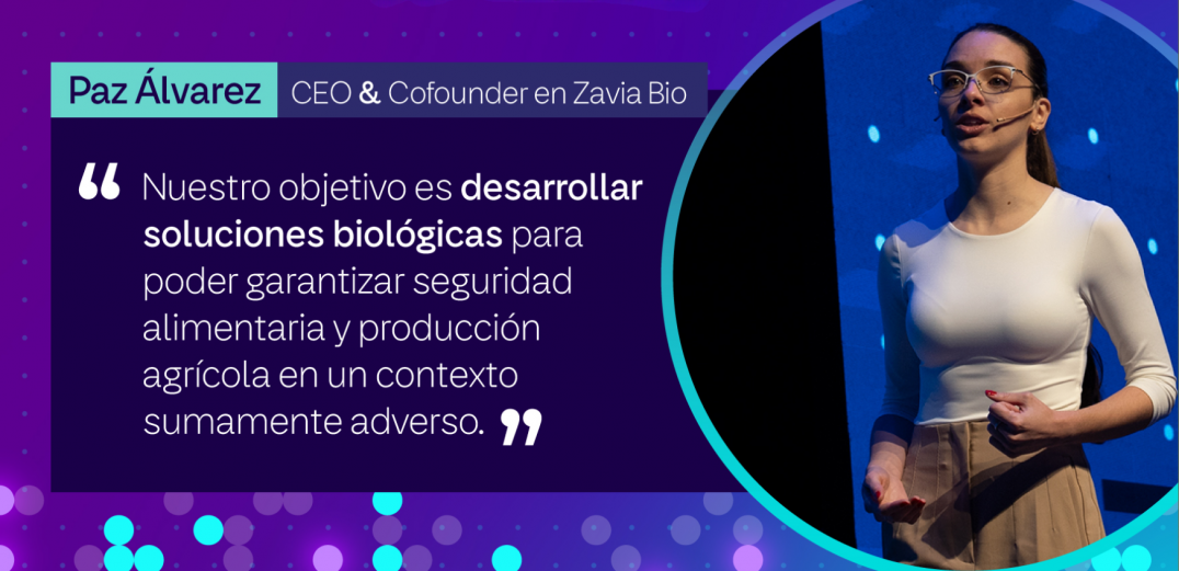imagen María Paz Álvarez, CEO y cofundadora de ZAVIA BIO.