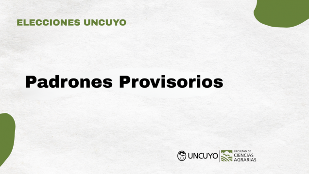 imagen Están disponibles para consulta y descarga los padrones provisorios de las elecciones UNCUYO