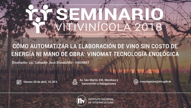 imagen Realizan nuevo seminario vitivinícola del INV