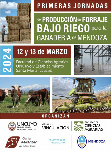 imagen Primeras jornadas de producción de forraje bajo riego para la ganadería de Mendoza  