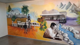 Un mural histórico recuerda los más de 150 años de trayectoria de la Facultad de Ciencias Agrarias