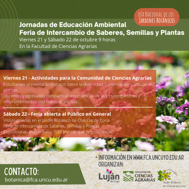 imagen Jornadas de Educación Ambiental: Feria de Intercambio de Saberes, Semillas y Plantas