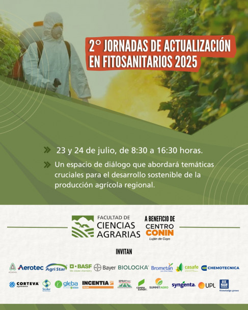 imagen 2° Jornadas de Actualización en Fitosanitarios en la Facultad de Ciencias Agrarias