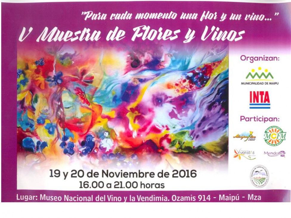 imagen Realizan la 5° Muestra de Flores y Vino