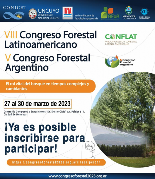 imagen VIII Congreso Forestal Latinoamericano (CONFLAT) y V Congreso Forestal Argentino