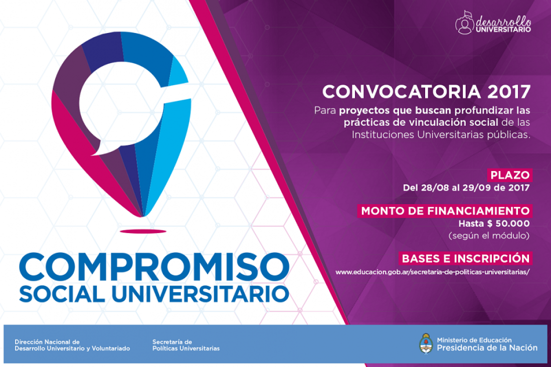 imagen Abren convocatoria Compromiso Social Universitario