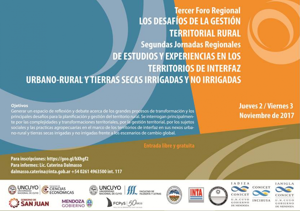 imagen Realizarán Foro y Jornada sobre temática territorial