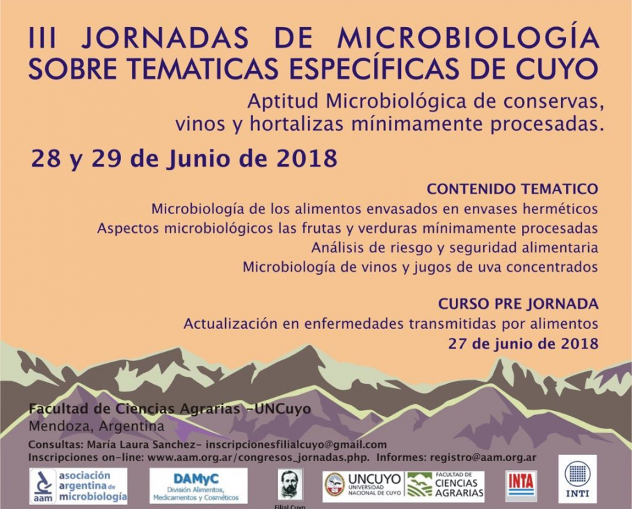 imagen Comienzan las III Jornadas de Microbiología sobre temáticas específicas de Cuyo