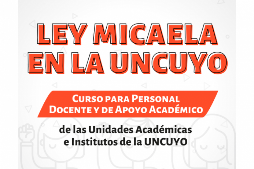 imagen Abre nueva cohorte del curso virtual "Ley Micaela en la UNCUYO"