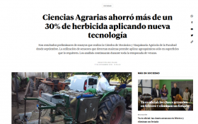 Ciencias Agrarias ahorró más de un 30% de herbicida aplicando nueva tecnología