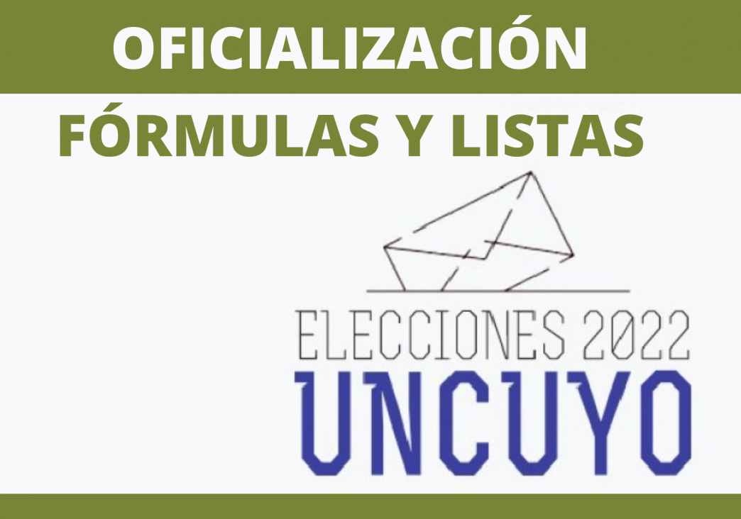 imagen Se oficializaron las listas de las Elecciones UNCUYO 2022 de la FCA