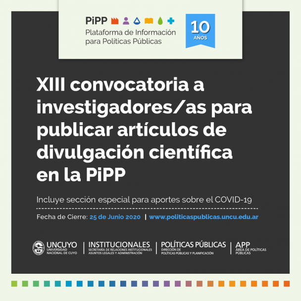 imagen La UNCUYO invita a enviar artículos de divulgación científica para publicar en la PiPP