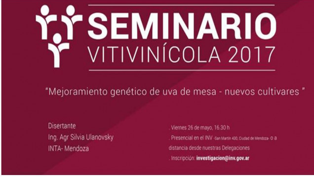 imagen Seminario Vitivinícola mejoramiento genético de uva de mesa -nuevos cultivares
