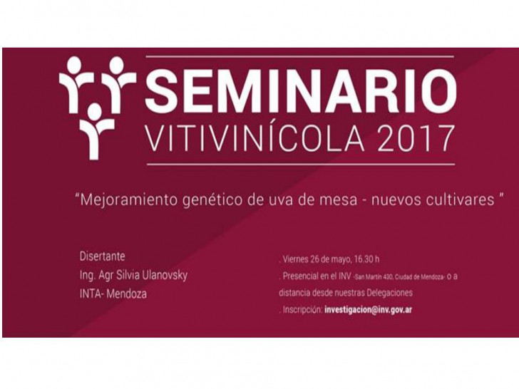 imagen Seminario Vitivinícola mejoramiento genético de uva de mesa -nuevos cultivares